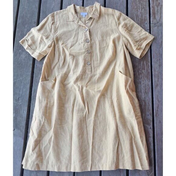 J.Jill Pure Linen Patch Pocket Dress Size 2X Sustainable Beach Country Club - Picture 1 of 2